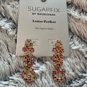 3/$20 ABC dangle earrings